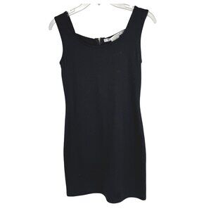 Max Studio Black Bodycon Sleeveless Mini Dress Cut-Outs at Back Size S